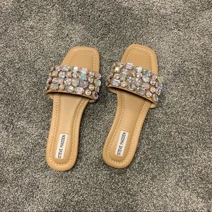 STEVE MADDEN Diamond Bedazzled Slides